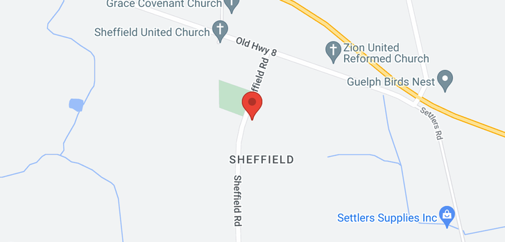 map of 1216 SHEFFIELD Road